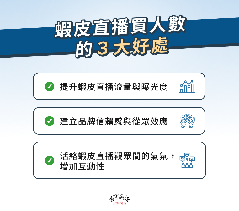 蝦皮直播買人數的 3 大好處